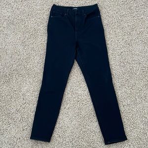Express Super High Waisted FlexX Black Skinny Jeans, S short